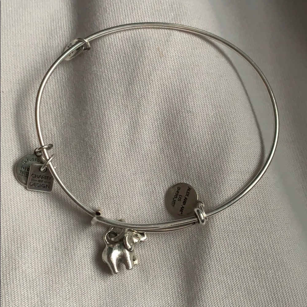 Alex and ani bracelet. Elephant charm.